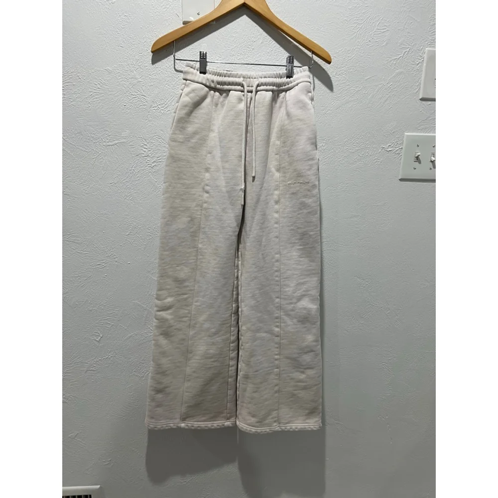 Women's my outfit online STRUCTURED WIDE LEG SWEATPANTS - S - Picture 2 of 12
